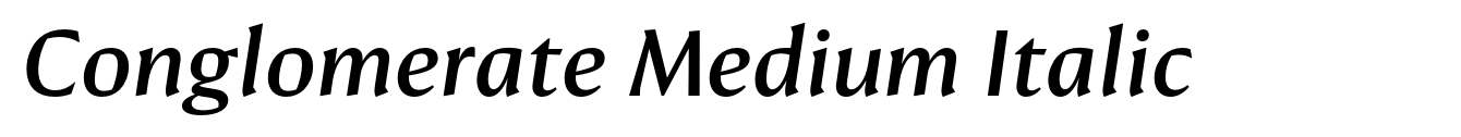 Conglomerate Medium Italic image